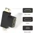 Adaptador Convertidor 3 En 1 Hdmi A Mini Hdmi Y Micro Hdmi