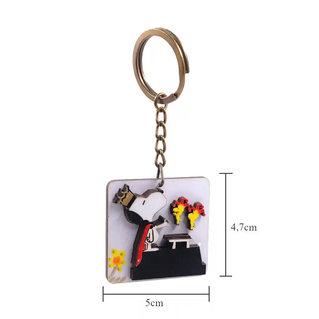 Llavero En Madera Artesanal Snoopy