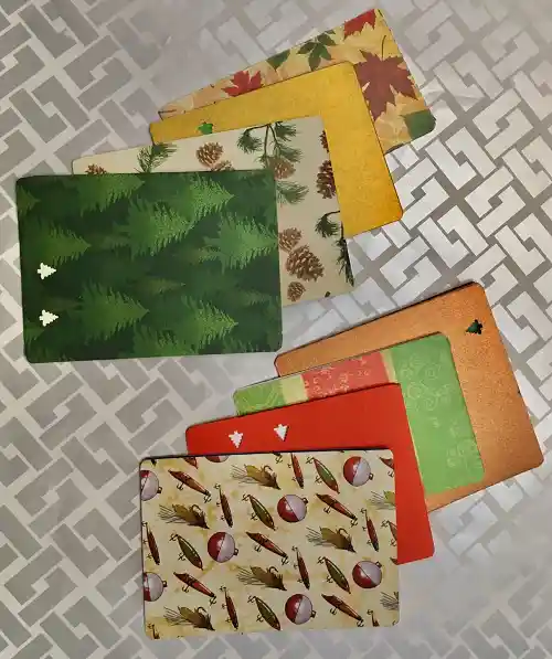 Tarjetas De Navidad X3 Unidades (8 X 7 Cms Aprx) Sin Sobre.