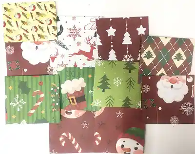 Tarjetas De Navidad X3 Unidades (8 X 7 Cms Aprx) Sin Sobre.