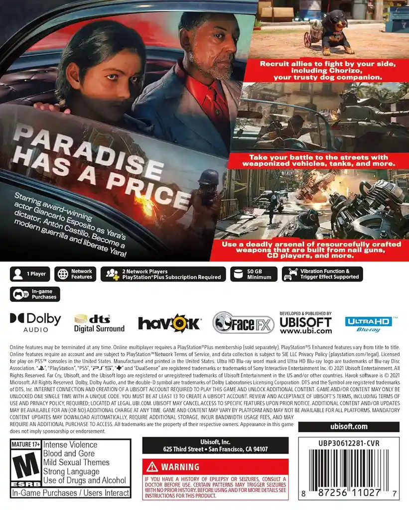 Far Cry 6 Far Cry 6 Standard Edition Ubisoft Ps5 Físico