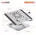Base Para Laptop Pc Aluminio Ventilador Ergonómica Innovo