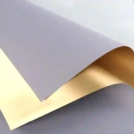 Papel Coreano X 2 Pliegos 58 X 58 Cm Doble Faz Dorado - Plateado