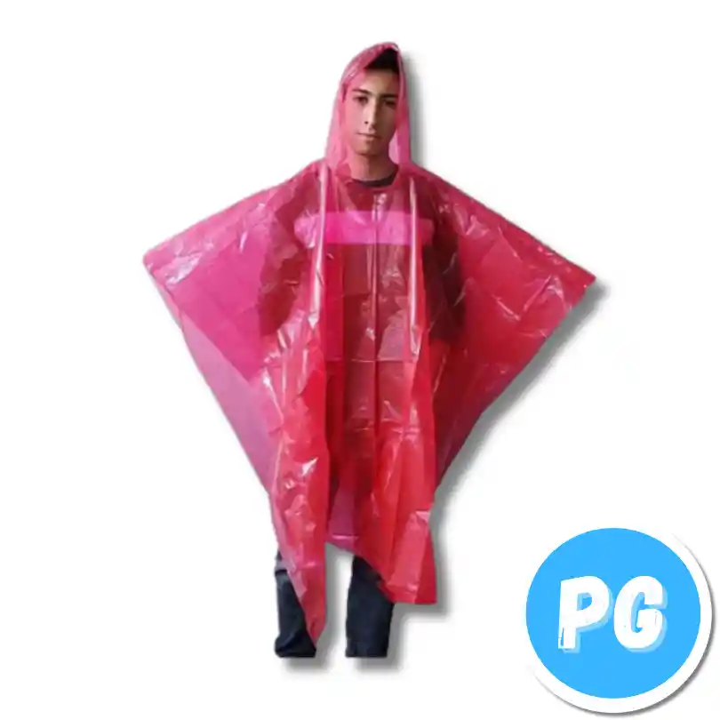 Capa Plastica Lluvia Adulto