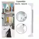 Tubo Barra Soporte Expandible Ajustable Multiusos Para Colgar Ropa 90 Cm X 160 Cm