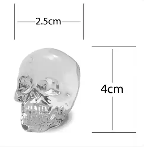 Molde Silicona 3d: 6 Calaveras Hielo, Chocolates, Whisky