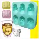 Molde Silicona 3d: 6 Calaveras Hielo, Chocolates, Whisky