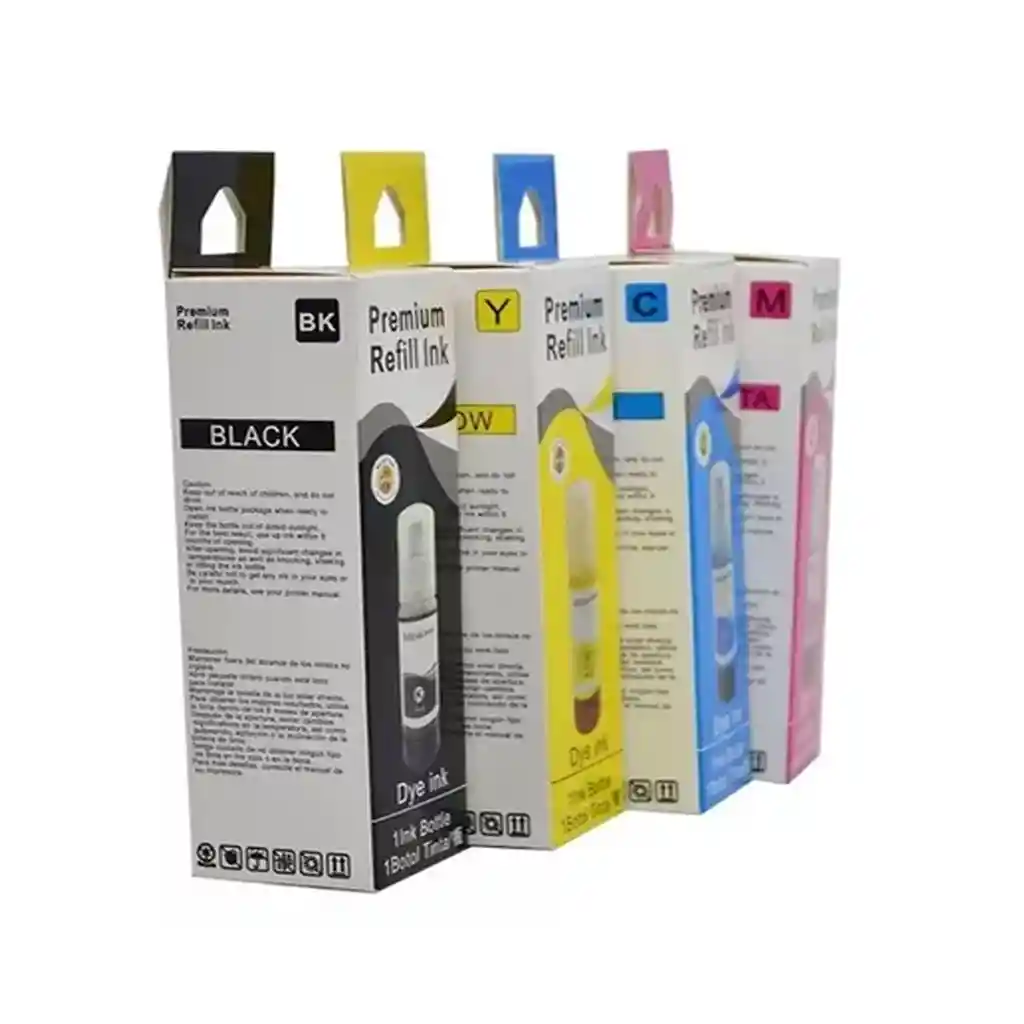 Tinta Epson 544 Kit X5 L3210 L3110 L3250 L3150 L5290 L5590