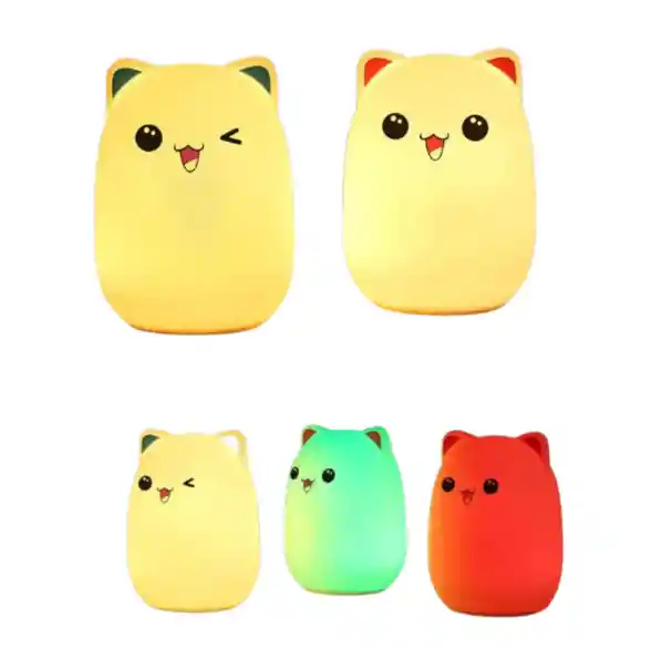 Lámpara De Gato En Silicona Mj-005: Diseño Divertido Y Funcional Para Tu Hogar