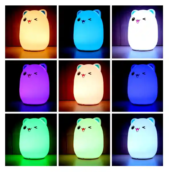 Lámpara De Gato En Silicona Mj-005: Diseño Divertido Y Funcional Para Tu Hogar