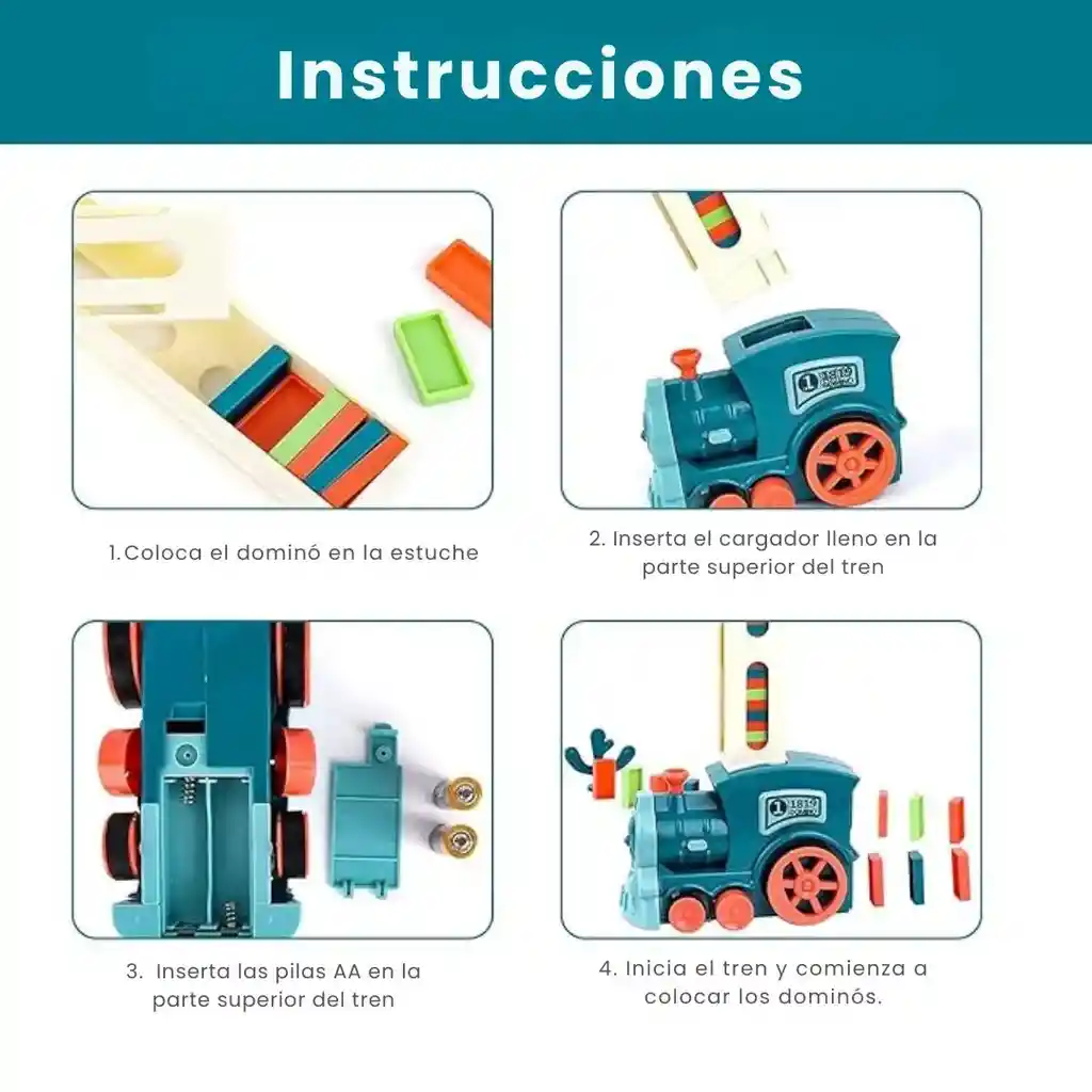 Juguete Tren Eléctrico Azul