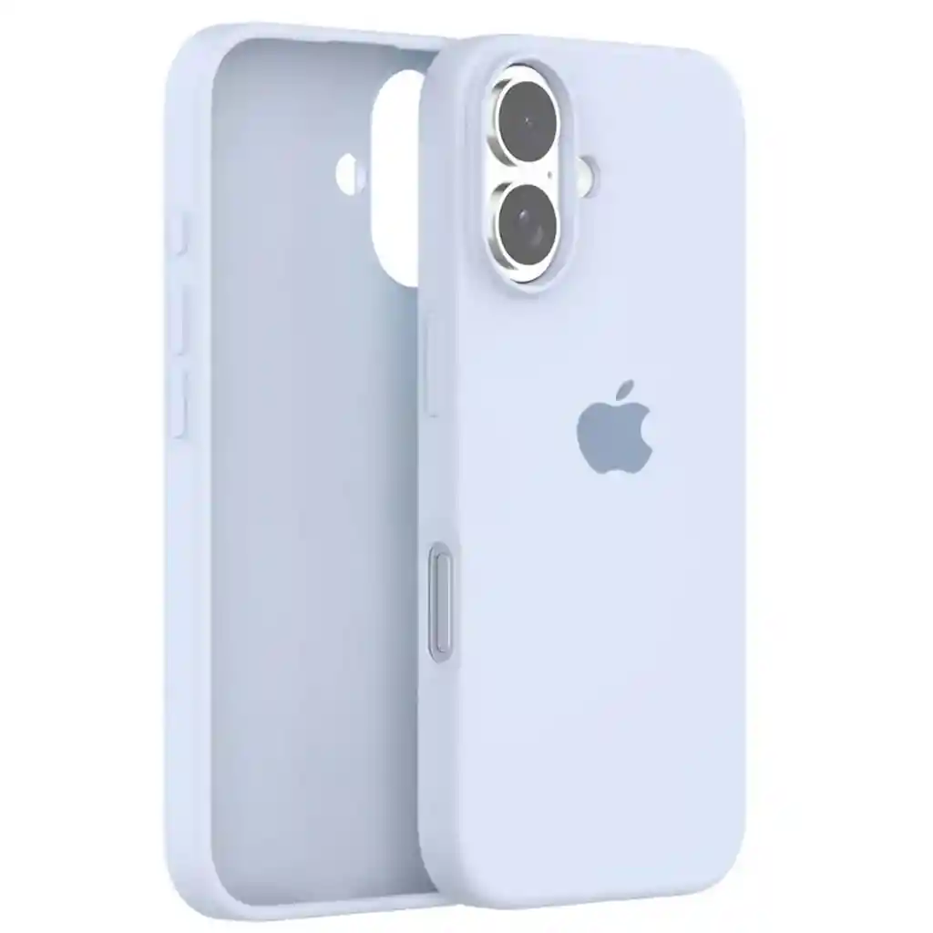 Silicone Case Iphone 16 Azul Claro