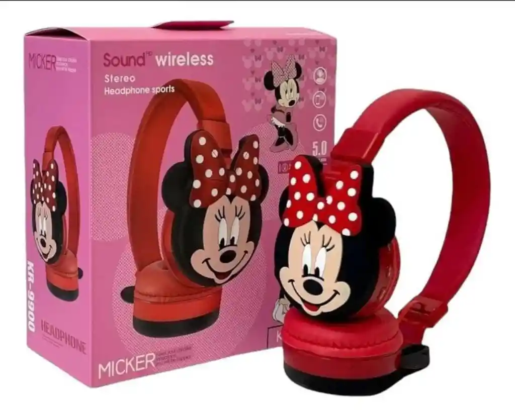 Diadema Bluetooth Infantil Personaje Minnie Mouse