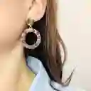 Aretes "rueda" De Amatista