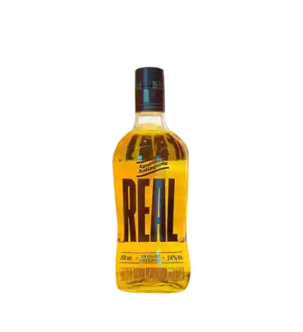 Aguardiente Antioqueño Real Amarillo Sin Azúcar Botella 750ml