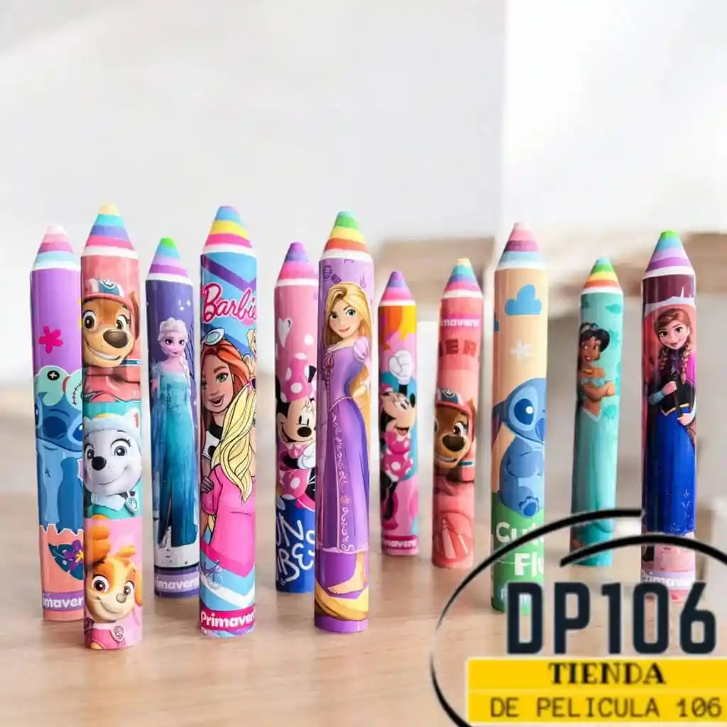 Borrador Disney Tipo Lapiz Diseño Niña X 1 Und