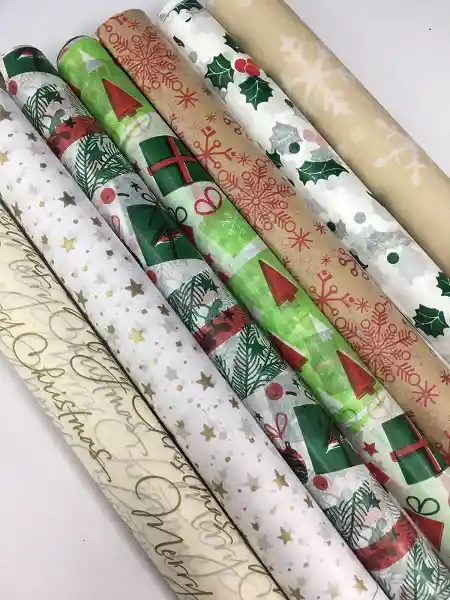 Papel Seda Navidad X 10 Pliegos