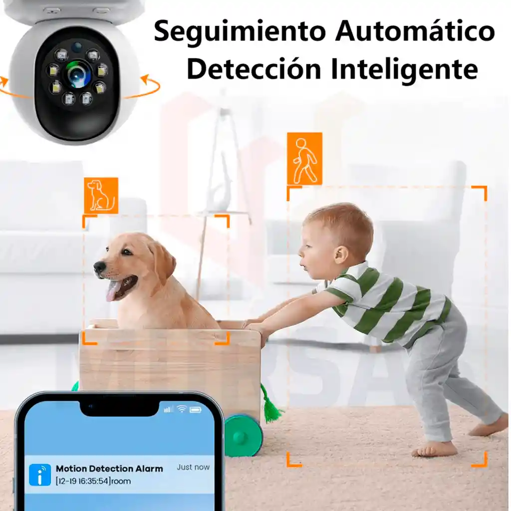 Cámara Con Pantalla Videollamada Seguridad Vigilancia 24/7