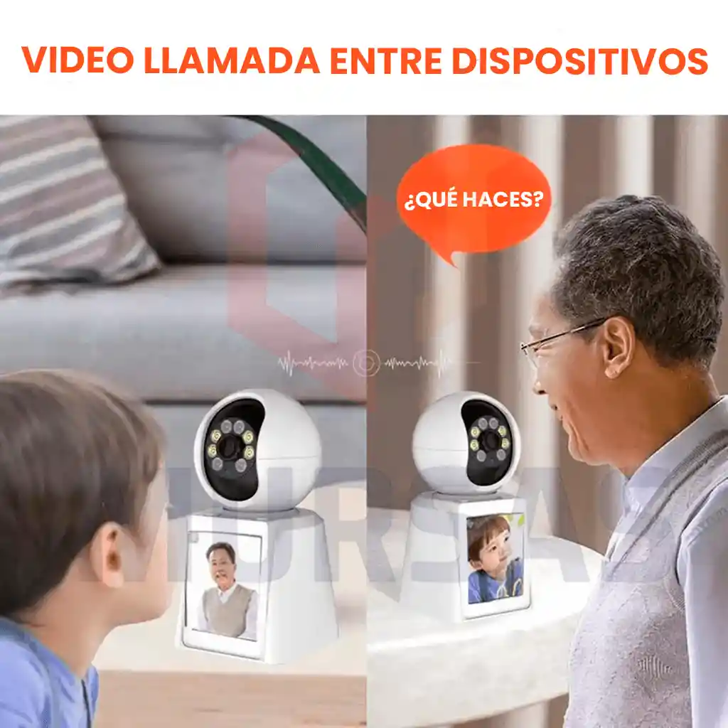 Cámara Con Pantalla Videollamada Seguridad Vigilancia 24/7