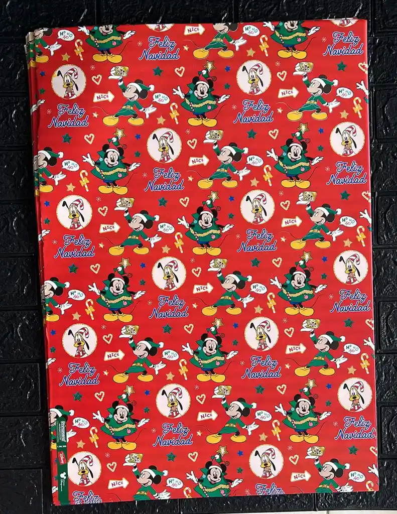 Papel Regalo De Navidad Pliego 49*68 Cm X 10 Unidades