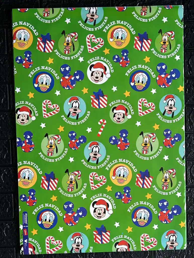 Papel Regalo De Navidad Pliego 49*68 Cm X 10 Unidades