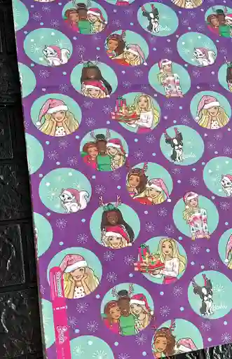 Papel Regalo De Navidad Pliego 49*68 Cm X 5 Unidades