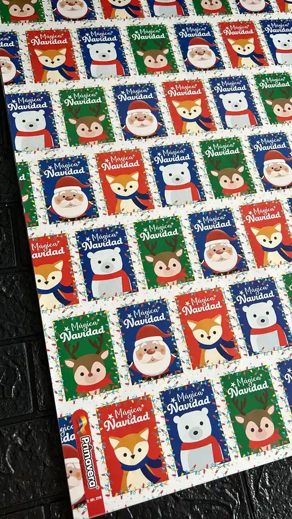 Papel Regalo De Navidad Pliego 49*68 Cm X 5 Unidades
