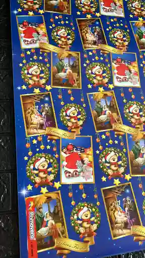 Papel Regalo De Navidad Pliego 49*68 Cm X 5 Unidades