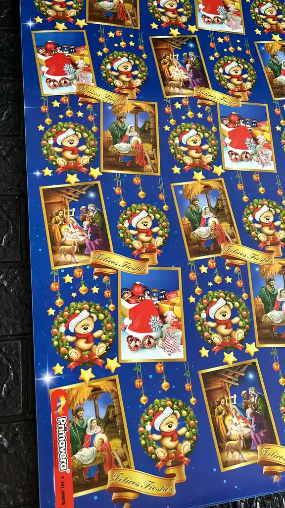 Papel Regalo De Navidad Pliego 49*68 Cm X 5 Unidades