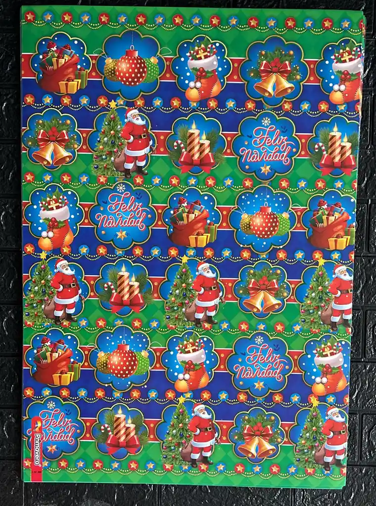 Papel Regalo De Navidad Pliego 49*68 Cm X 5 Unidades