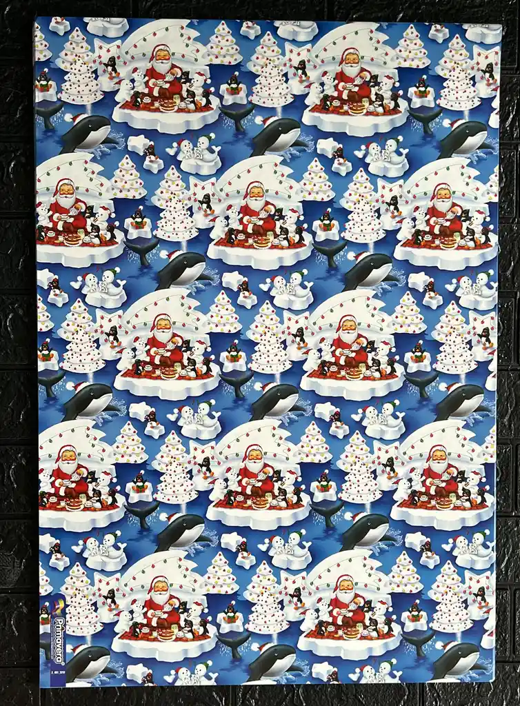 Papel Regalo De Navidad Pliego 49*68 Cm X 5 Unidades