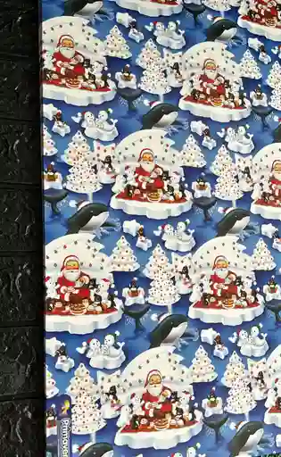 Papel Regalo De Navidad Pliego 49*68 Cm X 5 Unidades