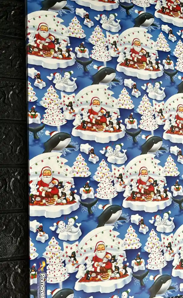 Papel Regalo De Navidad Pliego 49*68 Cm X 5 Unidades