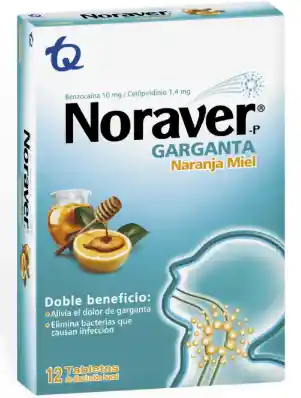 Noraver Garganta Naranja Miel X12 Unidades