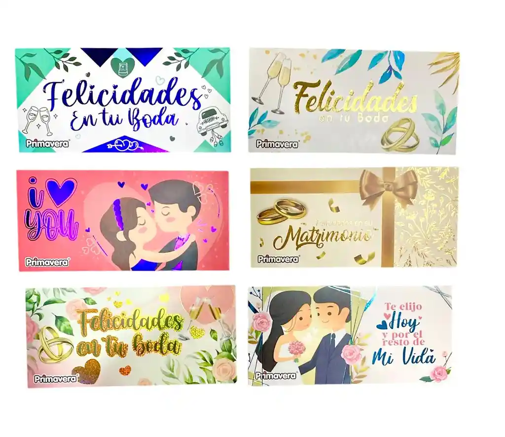 Lluvia De Sobres Matrimonio Diseños Surtidos Lukis X 2 Unidades