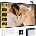 Pantalla Telón De Proyección 150'' Plegable Antiarrugas 16:9