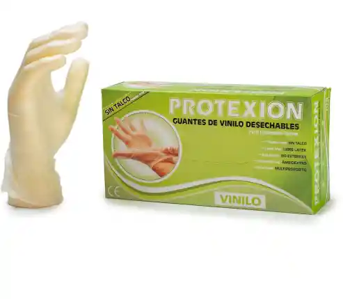 Guantes Protexion De Vinilo Talla S X100 Unidades