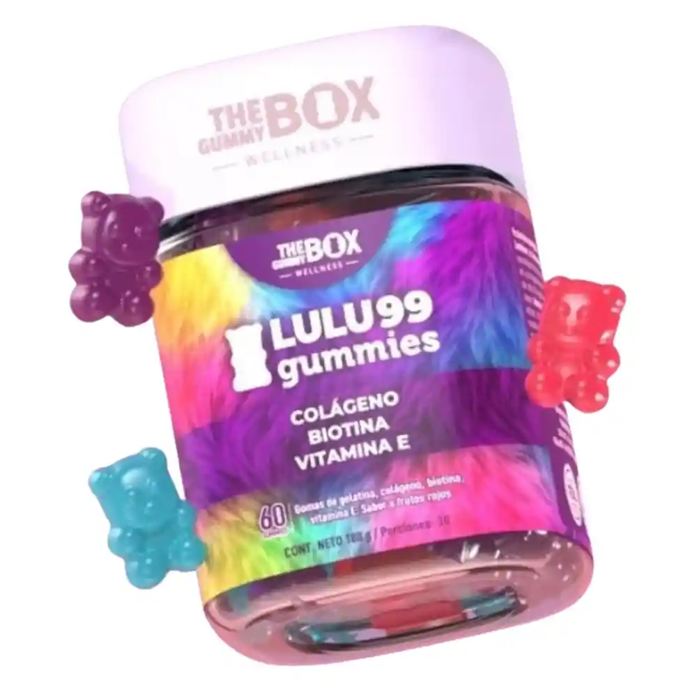 The Gummy Box Hair Vitamins Colageno + Biotina Lulu99