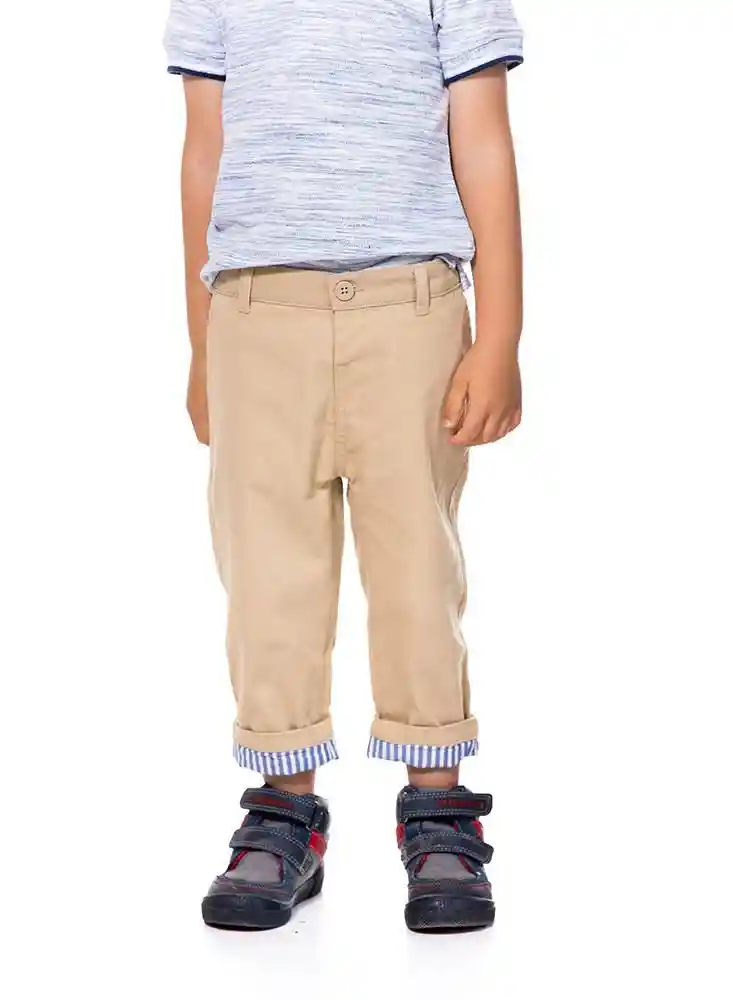 Pantalon Para Bebe Niño 6/9 - Caqui