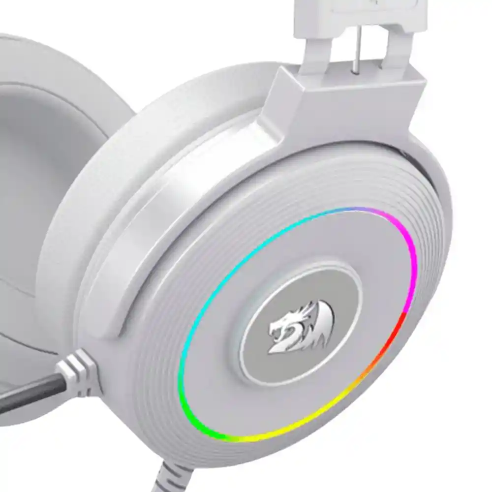 Diadema Lamia White, Usb Rgb Gaming Headset W/sta H320w Rgb