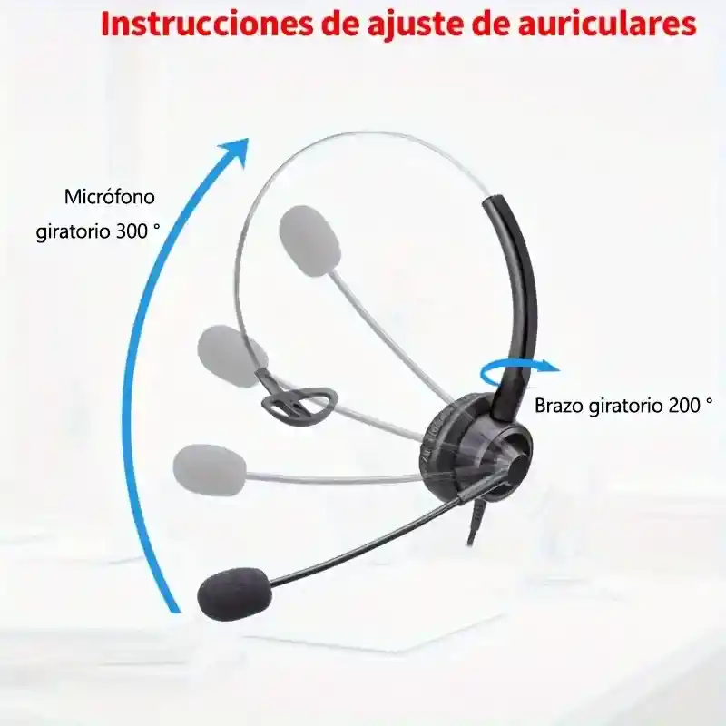 Audífono Alámbrico Para Call Center Conexión Celular
