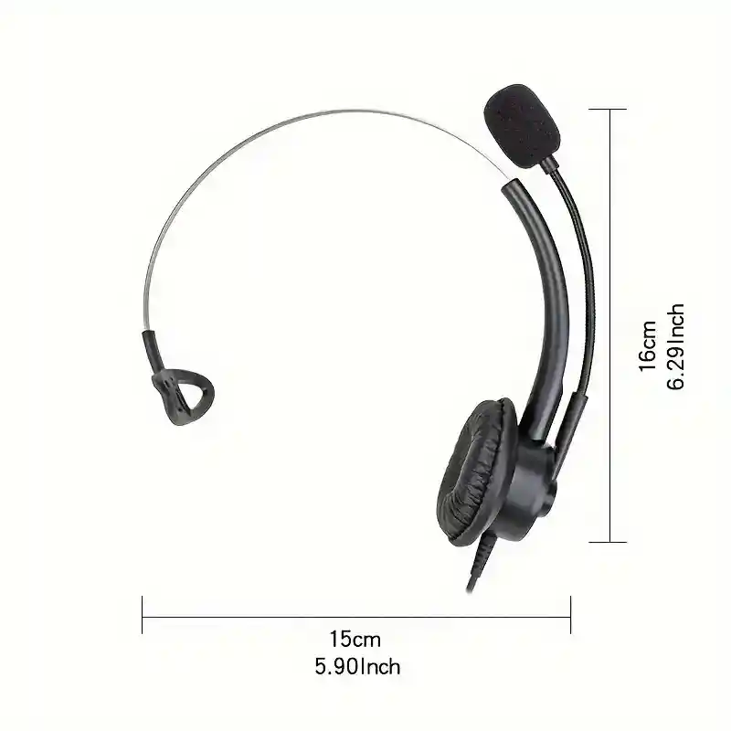 Audífono Alámbrico Para Call Center Conexión Celular