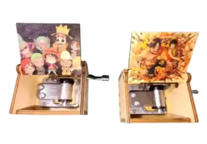 Caja Musical One Piece Regalo Coleccion Stickers