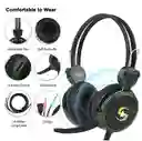 Diademas Gamer Negra Kubite T-591