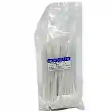 Amarra Plastica 2.5 X 15cms Blanca X 100unds
