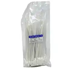 Amarra Plastica 2.5 X 15cms Blanca X 100unds