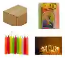 Combo: 6 Paquetes De Velas La Virgen X 10 Und + 3 Paquetes De Faroles X 10 Unidades