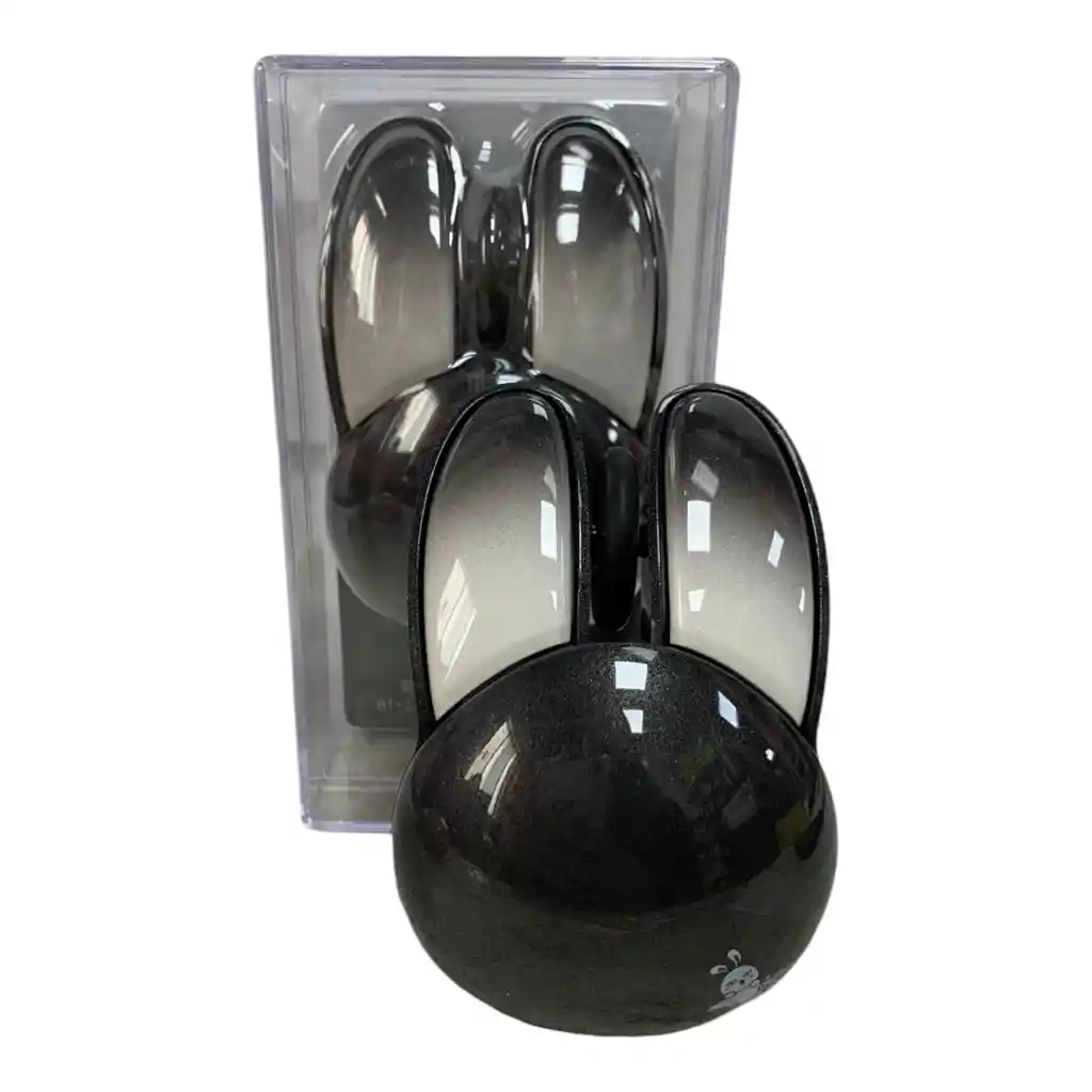 Mouse Optico Inalambrico Silencioso De Conejo Negro Mofii M6dm