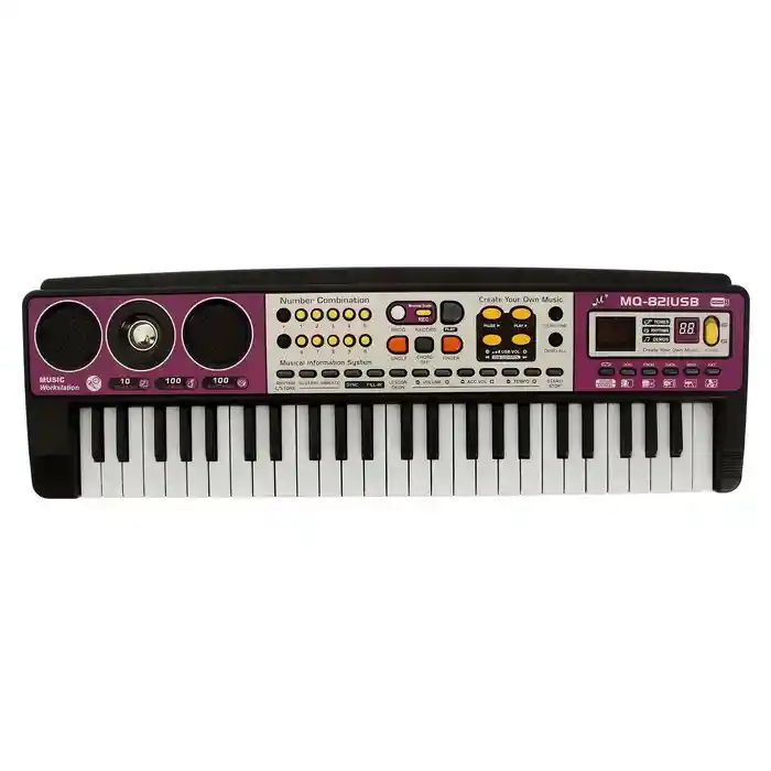Piano (micrófono, 49 Teclas, 100 Tonos, 100 Ritmos, Grabación De Sonido