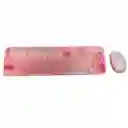 Combo Inalámbrico Teclado Y Mouse Mofii Lovely Silencioso Color Rosa